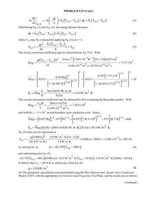 Heat transfer 5th ed incropera solution manual