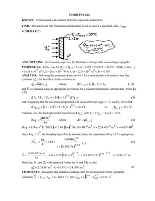 Heat transfer 5th ed incropera solution manual