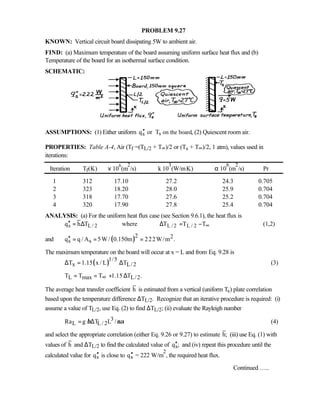Heat transfer 5th ed incropera solution manual