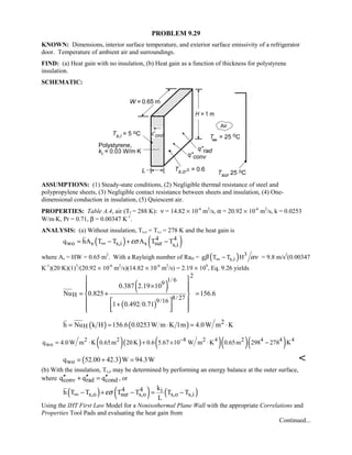 Heat transfer 5th ed incropera solution manual