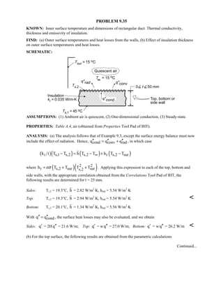 Heat transfer 5th ed incropera solution manual
