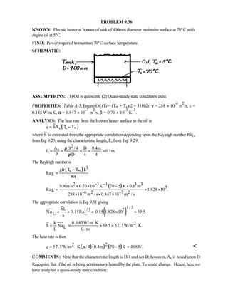 Heat transfer 5th ed incropera solution manual
