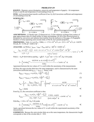 Heat transfer 5th ed incropera solution manual