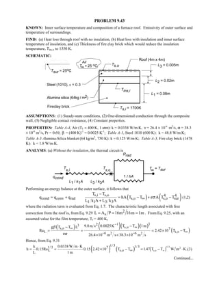 Heat transfer 5th ed incropera solution manual