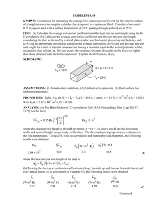 Heat transfer 5th ed incropera solution manual