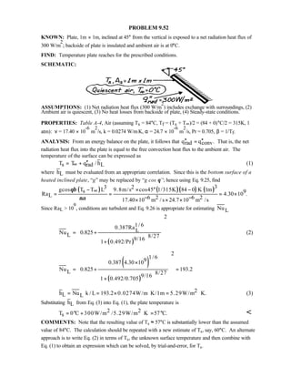 Heat transfer 5th ed incropera solution manual