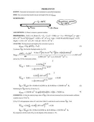 Heat transfer 5th ed incropera solution manual