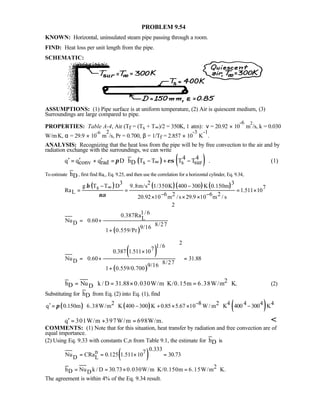 Heat transfer 5th ed incropera solution manual