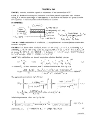Heat transfer 5th ed incropera solution manual