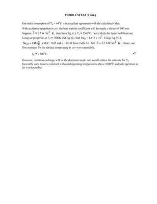 Heat transfer 5th ed incropera solution manual