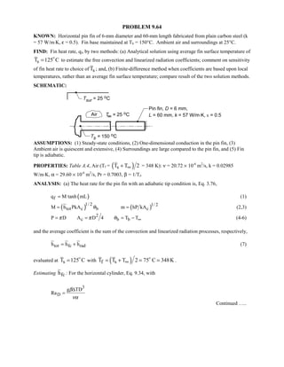 Heat transfer 5th ed incropera solution manual