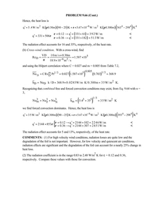 Heat transfer 5th ed incropera solution manual