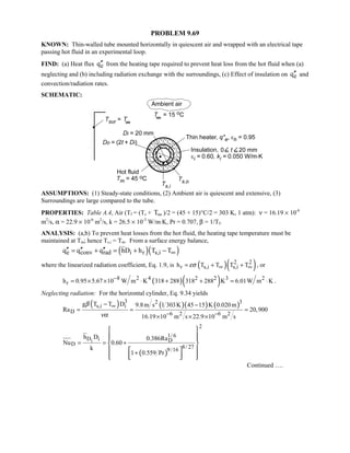 Heat transfer 5th ed incropera solution manual