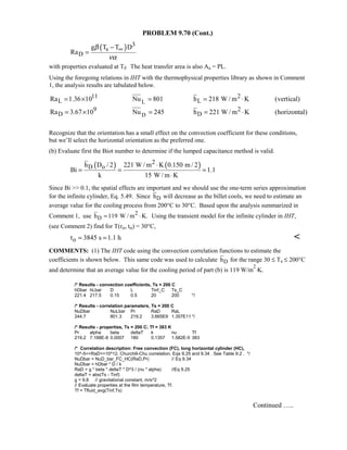 Heat transfer 5th ed incropera solution manual