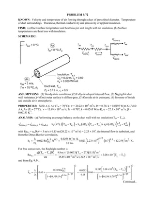 Heat transfer 5th ed incropera solution manual