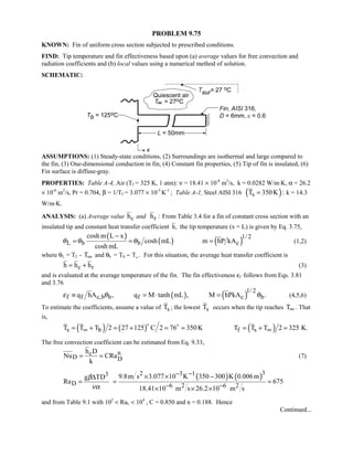 Heat transfer 5th ed incropera solution manual