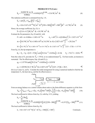 Heat transfer 5th ed incropera solution manual