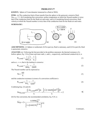 Heat transfer 5th ed incropera solution manual