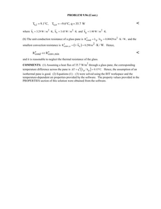 Heat transfer 5th ed incropera solution manual