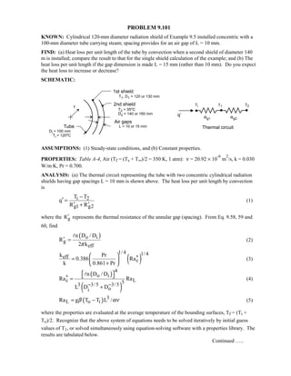 Heat transfer 5th ed incropera solution manual