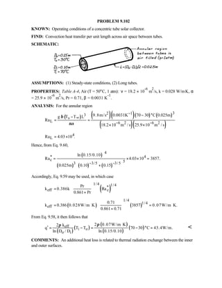 Heat transfer 5th ed incropera solution manual