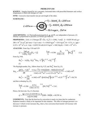 Heat transfer 5th ed incropera solution manual