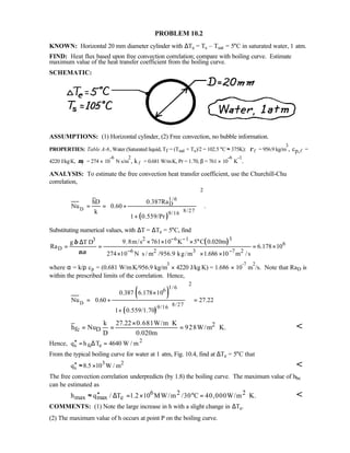 Heat transfer 5th ed incropera solution manual