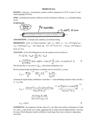 Heat transfer 5th ed incropera solution manual