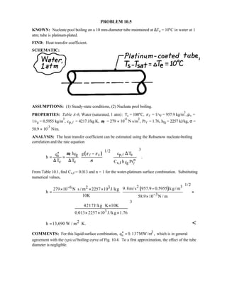 Heat transfer 5th ed incropera solution manual