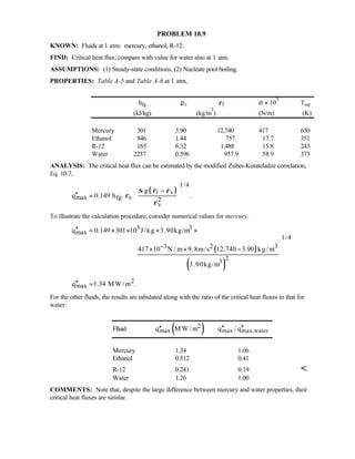 Heat transfer 5th ed incropera solution manual