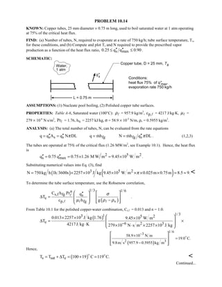 Heat transfer 5th ed incropera solution manual
