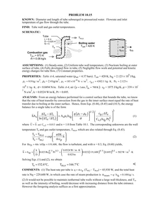 Heat transfer 5th ed incropera solution manual