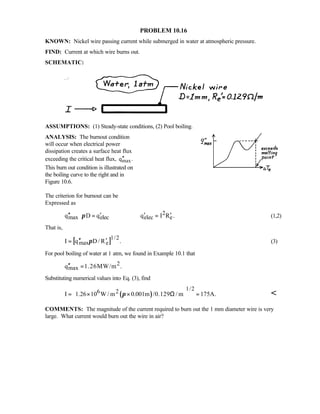 Heat transfer 5th ed incropera solution manual