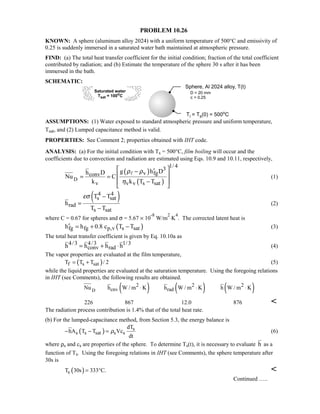 Heat transfer 5th ed incropera solution manual