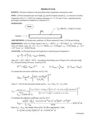 Heat transfer 5th ed incropera solution manual