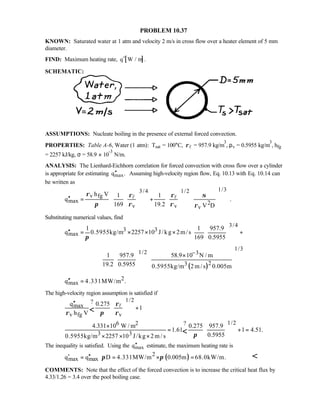 Heat transfer 5th ed incropera solution manual