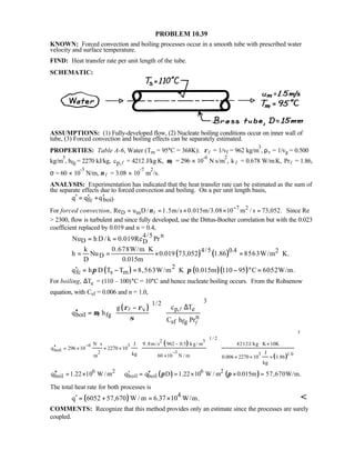 Heat transfer 5th ed incropera solution manual