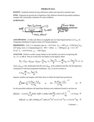 Heat transfer 5th ed incropera solution manual