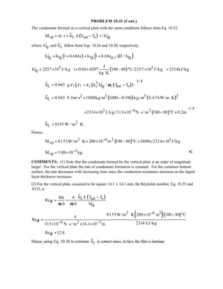 Heat transfer 5th ed incropera solution manual