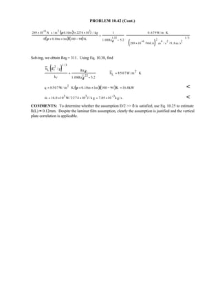 Heat transfer 5th ed incropera solution manual