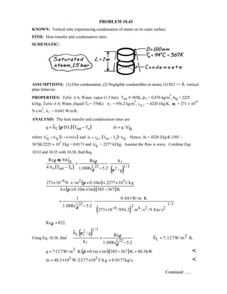 Heat transfer 5th ed incropera solution manual