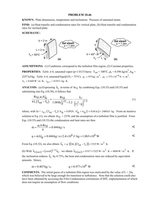 Heat transfer 5th ed incropera solution manual