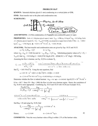 Heat transfer 5th ed incropera solution manual