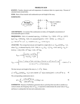 Heat transfer 5th ed incropera solution manual