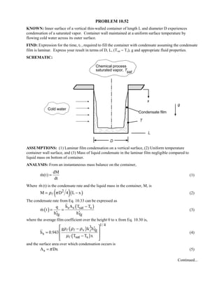 Heat transfer 5th ed incropera solution manual