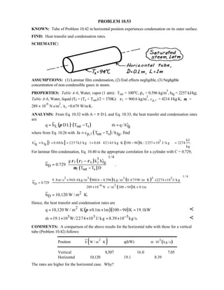 Heat transfer 5th ed incropera solution manual
