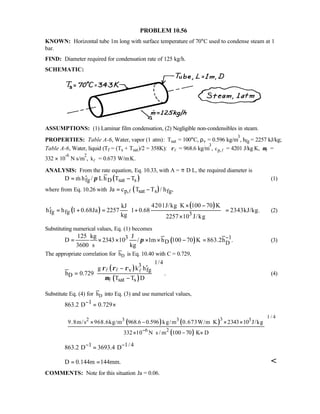 Heat transfer 5th ed incropera solution manual