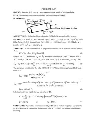 Heat transfer 5th ed incropera solution manual