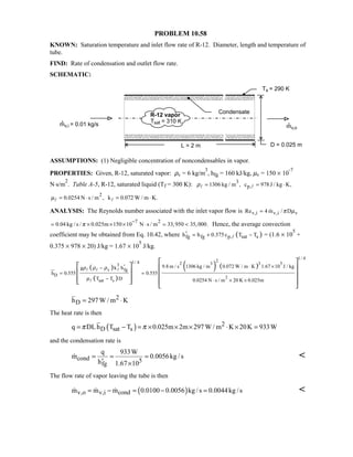 Heat transfer 5th ed incropera solution manual