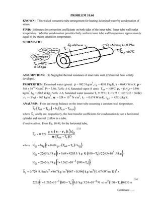 Heat transfer 5th ed incropera solution manual